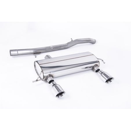 Ligne d'échappement Catback RACE inox MILLTEK Audi TT 8N 180 / 225 Quattro Coupe/Roadster(1998à2006) Embout Chrome