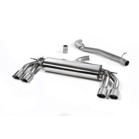 Ligne d'échappement Catback inox MILLTEK Audi TTS 2.0TFSI MK3 - Sans FAP(2015à2018) Embout Chrome