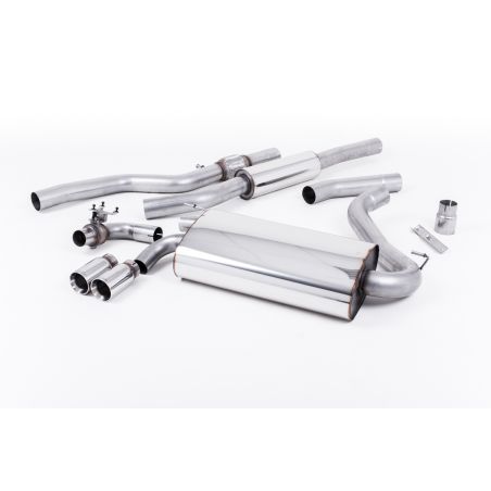 Ligne d'échappement Catback inox MILLTEK BMW428i F32 Manuelle Non xDrive -Moteur N20(2014à2018) Embout Chrome