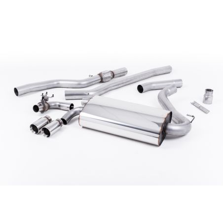 Ligne d'échappement Catback inox MILLTEK BMW428i F32 Manuelle Non xDrive -Moteur N20(2014à2018) Embout Chrome