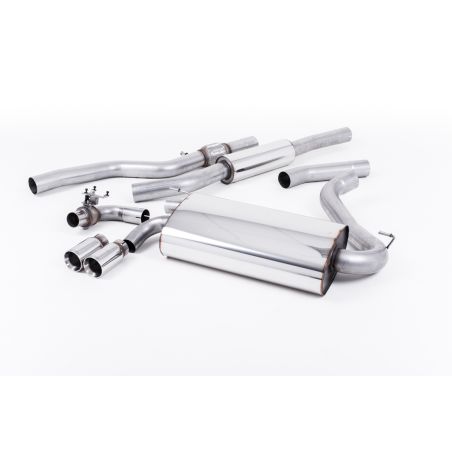 Ligne d'échappement Catback inox MILLTEK BMW428i F32 Automatique Non xDrive -Moteur N20(2014à2016) Embout Chrome