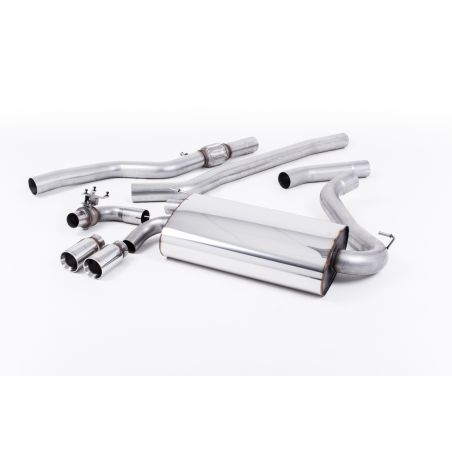 Ligne d'échappement Catback inox MILLTEK BMW428i F32 Automatique Non xDrive -Moteur N20(2014à2016) Embout Chrome