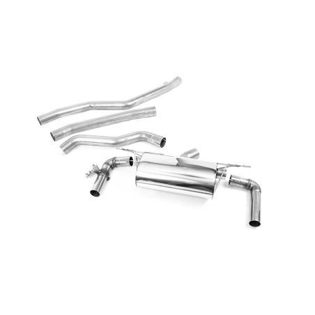 Ligne d'échappement Catback inox MILLTEK BMW M340i F31(2017à2019) Embout Carbone