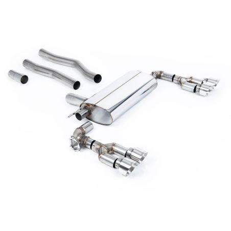 Ligne d'échappement FAP Back inox MILLTEK BMW 128ti F40 5 Portes(2021à+) Embout Chrome