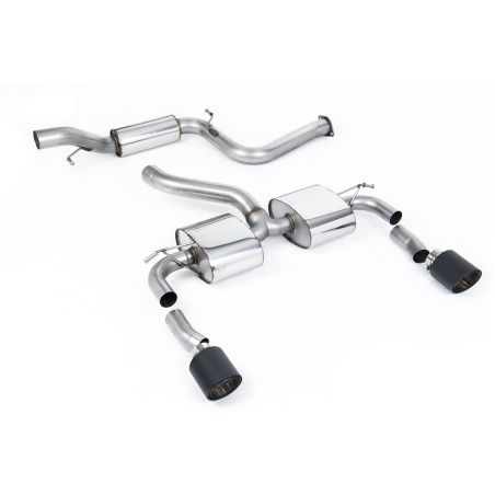 Ligne d'échappement Catback inox MILLTEK Ford Focus RS MK2 2.5T 305Ch(2009à2010) Embout Carbone