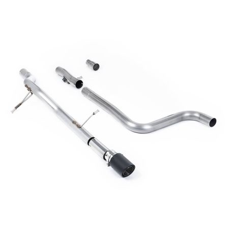 Ligne d'échappement FAP Back inox MILLTEK Ford Fiesta Mk8 1.0T EcoBoost ST-Line (155Ch Hybrid) (2020à+) Embout Carbone