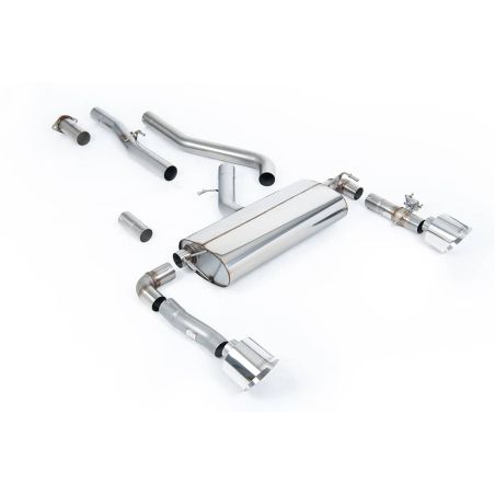 Ligne d'échappement FAP Back inox MILLTEK Hyundai Kona N 2.0L Turbo 280Ch - FAP(2022+) Embout Chrome