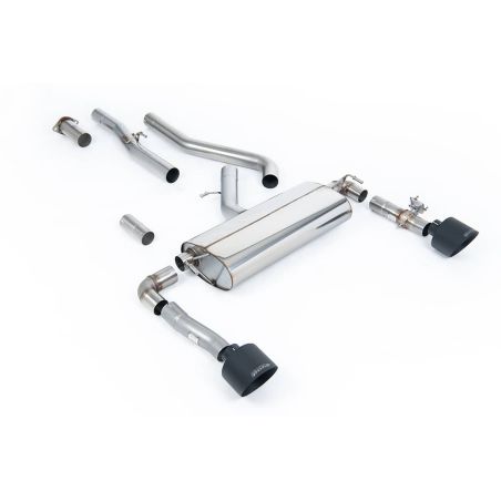 Ligne d'échappement FAP Back inox MILLTEK Hyundai Kona N 2.0L Turbo 280Ch - FAP(2022+) Embout Noir