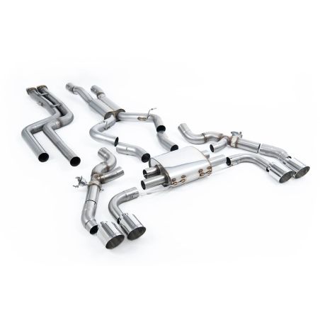 Ligne d'échappement Catback inox MILLTEK BMW X3M G01 + Competition -Avec FAP(2019à+) Embout Chrome