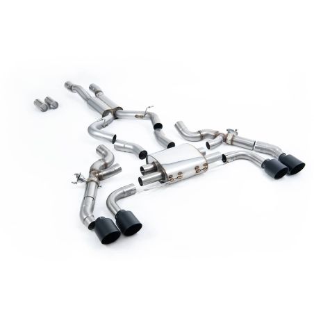 Ligne d'échappement FAP Back inox MILLTEK BMW X3M F97 LCI + Competition(2022à+) Embout Noir