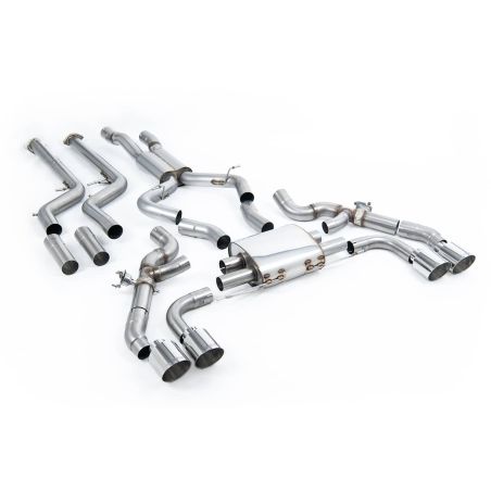 Ligne d'échappement Catback inox MILLTEK BMW X3M G01 LCI + Competition(2022à+) Embout Chrome