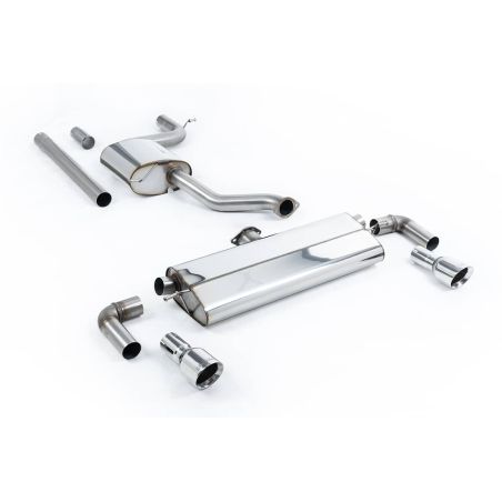 Ligne d'échappement CAT/FAP Back inox MILLTEK VW Golf 7.5 1.5TSI Evo GT & R-Line -Avec/sans FAP(2017à2021) Embout Chrome