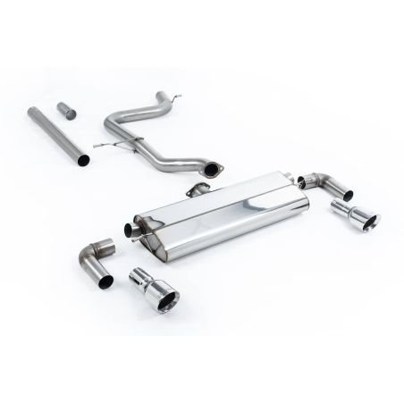 Ligne d'échappement CAT/FAP Back inox MILLTEK VW Golf 7.5 1.5TSI Evo GT & R-Line -Avec/sans FAP(2017à2021) Embout Chrome