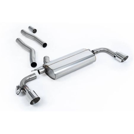 Ligne d'échappement FAP Back inox MILLTEK BMW 128ti F40 5 Portes(2021à+) Embout Chrome