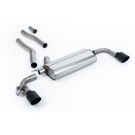 Ligne d'échappement FAP Back inox MILLTEK BMW 128ti F40 5 Portes(2021à+) Embout Noir