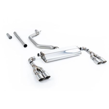 Ligne d'échappement FAP Back RACE inox MILLTEK Seat Leon Cupra Leon Mk4 Hatch 300Ch(2021à+) Embout Chrome