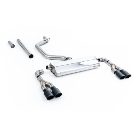 Ligne d'échappement FAP Back RACE inox MILLTEK Seat Leon Cupra Leon Mk4 Hatch 300Ch(2021à+) Embout Noir