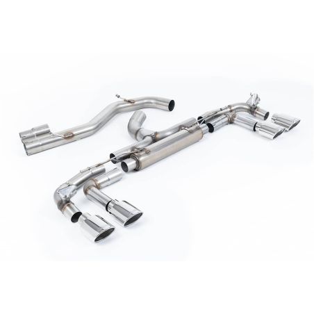 Ligne d'échappement FAP Back inox MILLTEK Audi S3 8Y Sportback 310Ch(2020à+) Embout Chrome