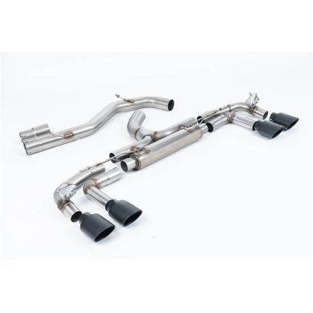 Ligne d'échappement FAP Back inox MILLTEK Audi S3 8Y Sportback 310Ch(2020à+) Embout Noir