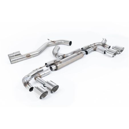 Ligne d'échappement FAP Back inox MILLTEK Audi S3 8Y Sportback 310Ch(2020à+) Embout Chrome