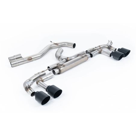 Ligne d'échappement FAP Back inox MILLTEK Audi S3 8Y Sportback 310Ch(2020à+) Embout Noir