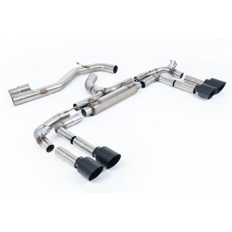 Ligne d'échappement FAP Back inox MILLTEK Audi S3 8Y Berline 310Ch(2020à+) Embout Noir