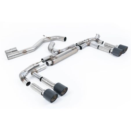 Ligne d'échappement FAP Back inox MILLTEK Audi S3 8Y Berline 310Ch(2020à+) Embout Carbone