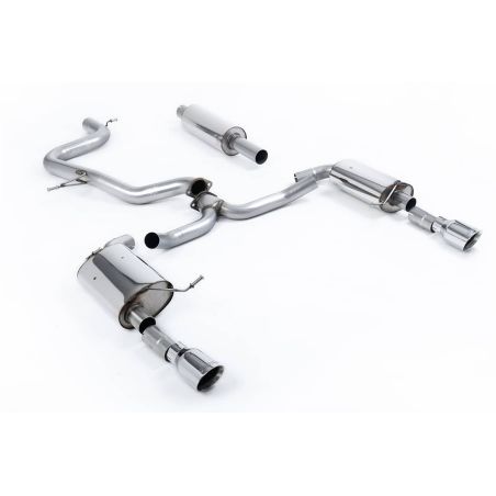 Ligne d'échappement Catback inox MILLTEK VW Jetta Mk7 (MQB) GLi 2.0T(2019à+) Embout Chrome