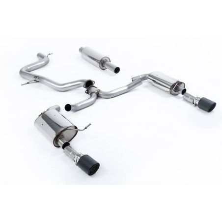 Ligne d'échappement Catback inox MILLTEK VW Jetta Mk7 (MQB) GLi 2.0T(2019à+) Embout Carbone