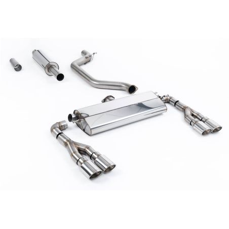 Ligne d'échappement FAP Back RACE inox MILLTEK Seat Leon Cupra Leon Mk4 Hatch 300Ch(2021à+) Embout Chrome