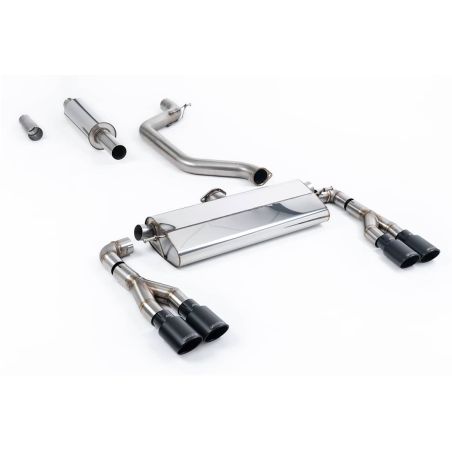 Ligne d'échappement FAP Back RACE inox MILLTEK Seat Leon Cupra Leon Mk4 Hatch 300Ch(2021à+) Embout Noir