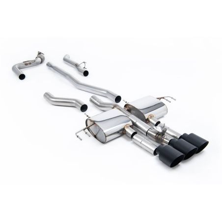 Ligne d'échappement inox CAT Back MILLTEK pour HONDA Integra Type S DE5 2,0T 320Ch (2023+)(Loud)Embout Noir