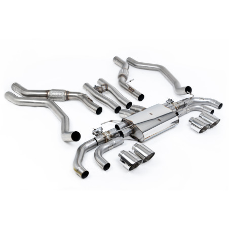 Ligne d'échappement FAP Back inox MILLTEK pour RANGE ROVER Sport SV 4.4 V8 L461 (2024+) Embouts Chrome