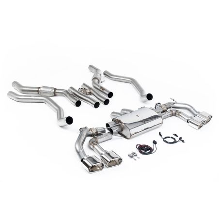 Ligne d'échappement FAP Back inox MILLTEK pour RANGE ROVER Sport P530 4.4 V8 L461 (2023+) Embouts Chrome