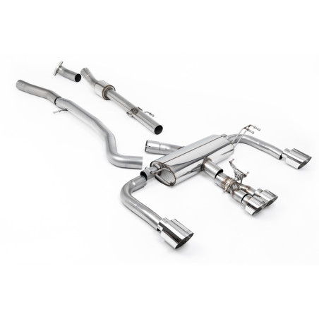 Ligne d'échappement CAT-Back inox MILLTEK pour TOYOTA Corrola GR 1,6T (2023+) Embouts Chrome