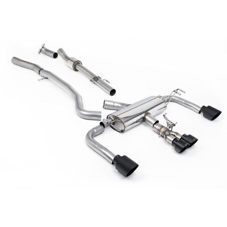 Ligne d'échappement CAT-Back inox MILLTEK pour TOYOTA Corrola GR 1,6T (2023+) Embouts Noir