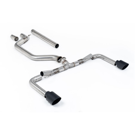 Ligne d'échappement FAP-Back inox MILLTEK pour VW Golf 8.5 GTI 2.0 265Ch (2024+)(Race) Embouts Noir